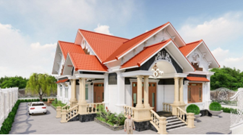 Mẫu nhà biệt thự vườn đẹp theo phong cách hiện đại