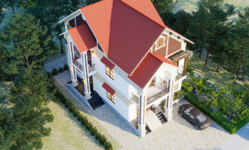 Mẫu nhà 2 mặt tiền đẹp thiết kế hiện đại, xu hướng 2025
